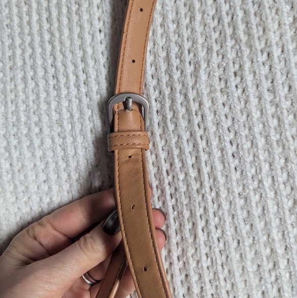 Pixie Mood Zoe Crossbody Vegan  Leather Bag With Removable Strap Light Brown - Picture 10 of 12